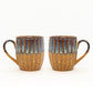 'Earthy Tones and Royal Thrones' Ceramic Coffee Mug (Set of Two)