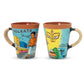 'Praaner Shohor Mon Er Shohor' Kolkata' Hand Painted Terracotta Coffee Mug