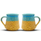 'Pebbles are Conical and Our Expectations are Ironical' Ceramic Coffee Mug (Set of Two)