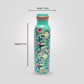 'Oodley Woodley O Hoo' Green Printed Copper Bottle