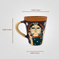 'Not Your Chai Banane Waali' Hand Painted Terracotta Coffee Mug
