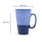 Blue Mix Diamond Big Ceramic Coffee Mug