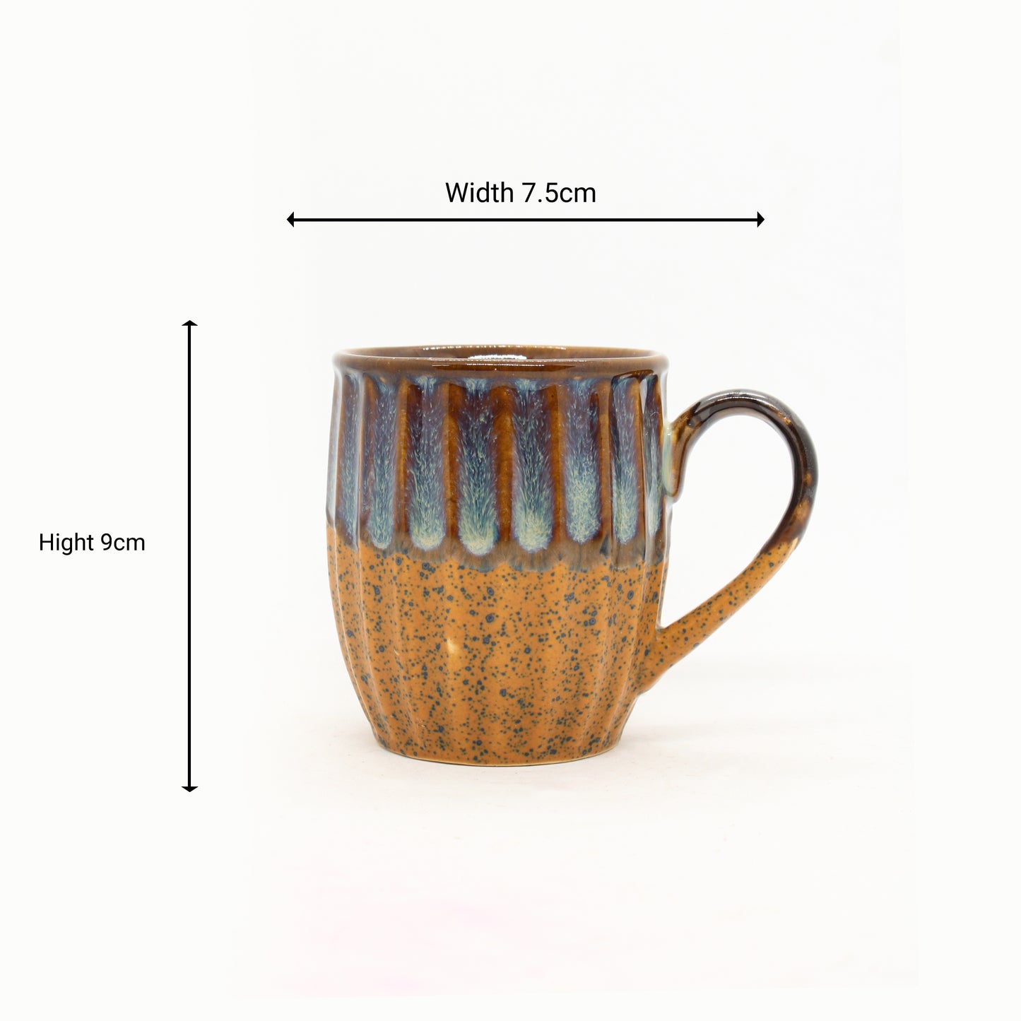 'Earthy Tones and Royal Thrones' Ceramic Coffee Mug (Set of Two)