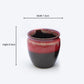 Maroon-'Main Hoon Mar(h)oon Ceramic Kulhad (Set of Six)