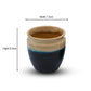 Golden Inked-Are We Multicoloured? Ceramic Kulhad (Set of Six)