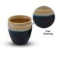 Golden Inked-Are We Multicoloured? Ceramic Kulhad (Set of Six)