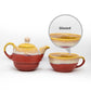 'Red Is Fierce And Kadak, Just Like Your Chai!' Handmade Ceramic Kettle