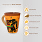 'Please Do Not Phaint' Hand Painted Terracotta Coffee Mug