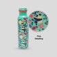 'Oodley Woodley O Hoo' Green Printed Copper Bottle