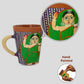 'Naariwadi Bhi Aur Yaari Bhai' Hand Painted Terracotta Coffee Mug