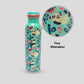 'Oodley Woodley O Hoo' Green Printed Copper Bottle