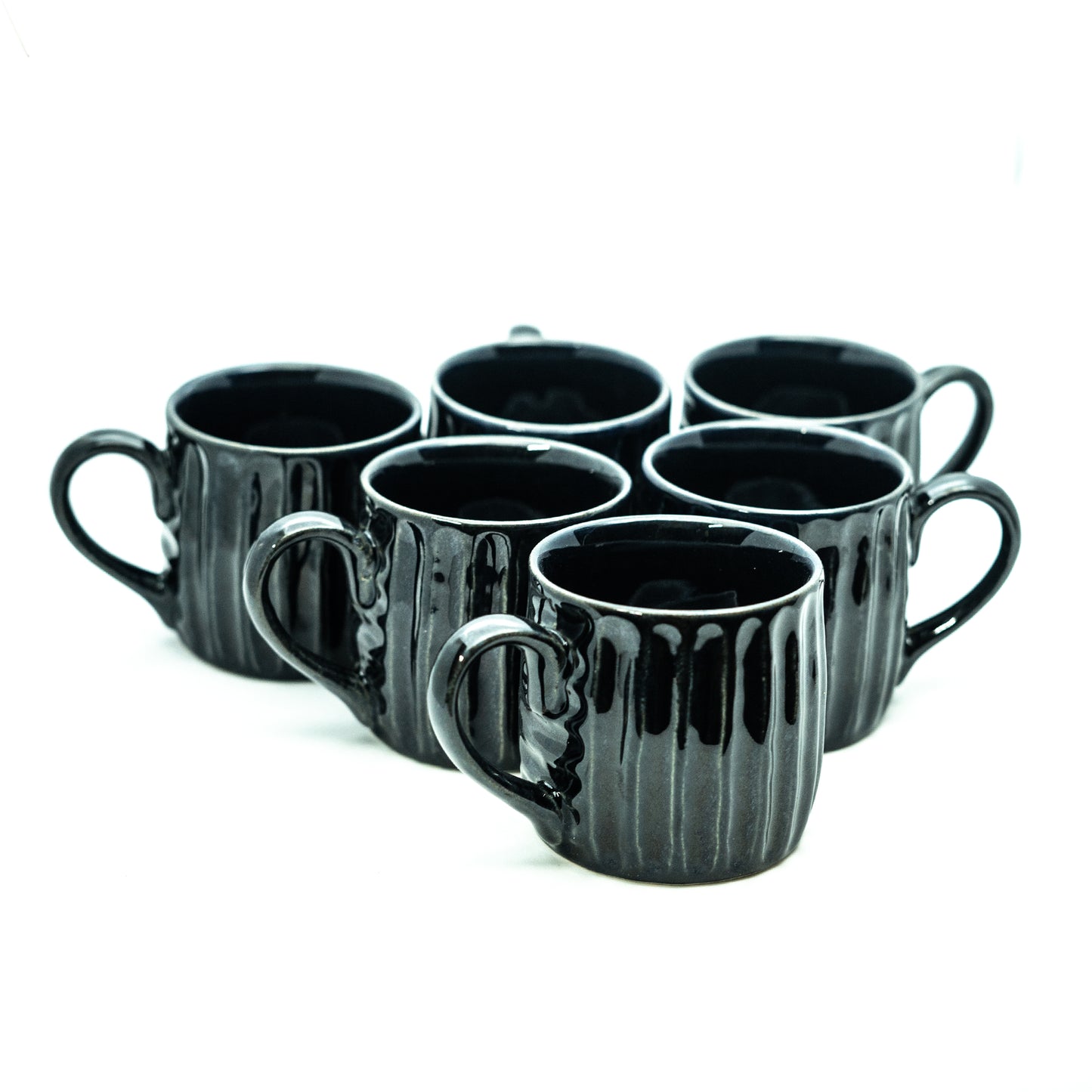 Black Diamond -'Kaali Chai Nimbu Ke Saath?' Ceramic Cups (Set of Six)