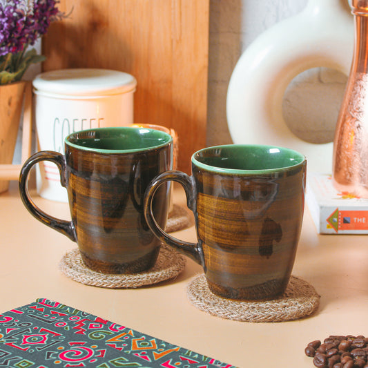 'It's Okay! Your Favorite Tiles Are On The Cups'! Ceramic Coffee Mug (Set of Two)