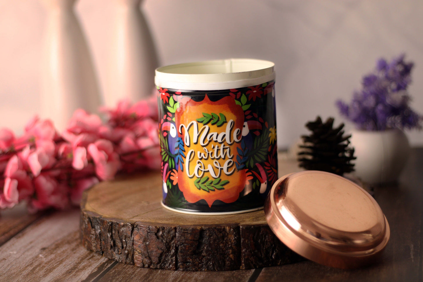 500ml 'Made With Love' Storage Canister Jar'