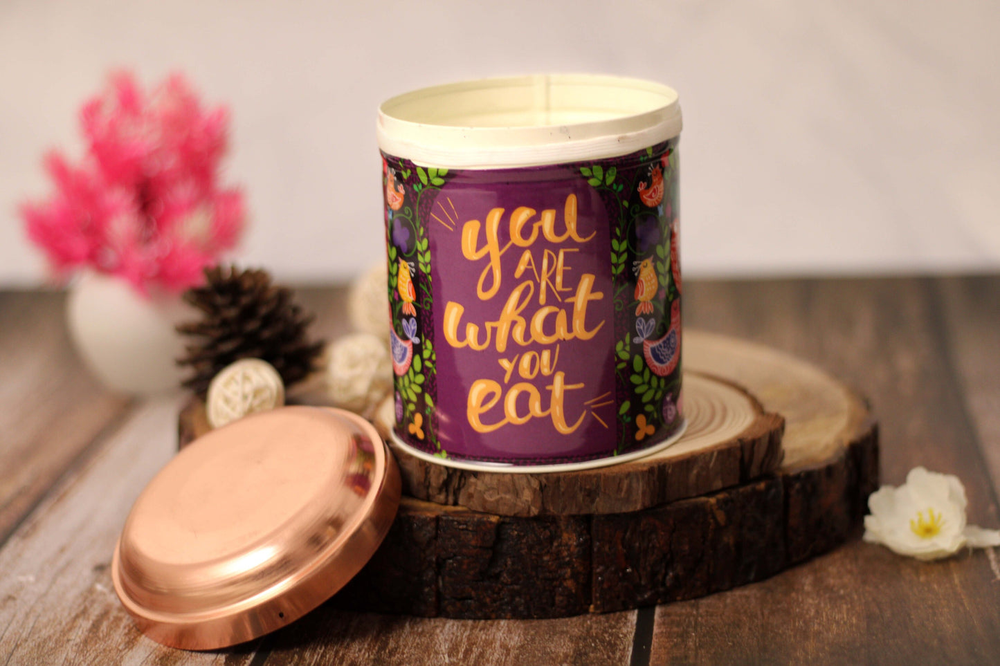'You Are What You Eat' Printed 500ml Canister Storage Jar