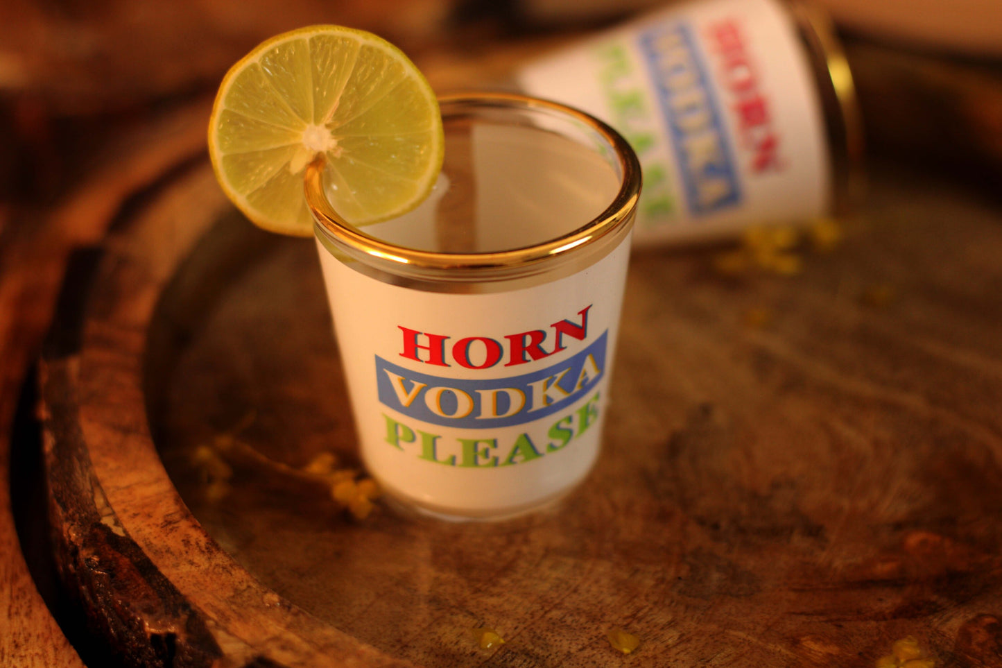 'In Your Style Horn Vodka Please' Shot Glasses Set of 2